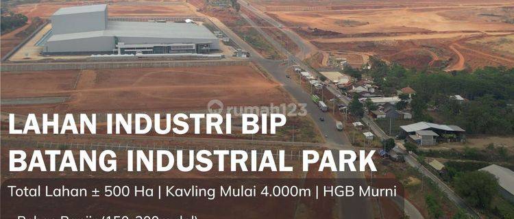 Di jual lahan tanah industrial di batang  1