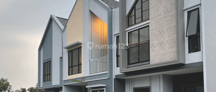 Rumah 2 Lantai Desain Jepang Modern Hanya 10 Menit Ke Tol B O R R 1