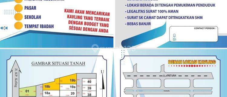 Tanah kosong kavlingan di marendal dekat medan amplas 1