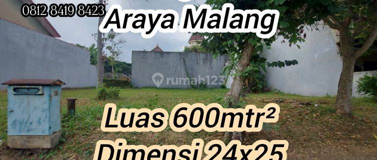 Tanah Luas 600m² Araya Malang Telaga Golf Harga Nego 1