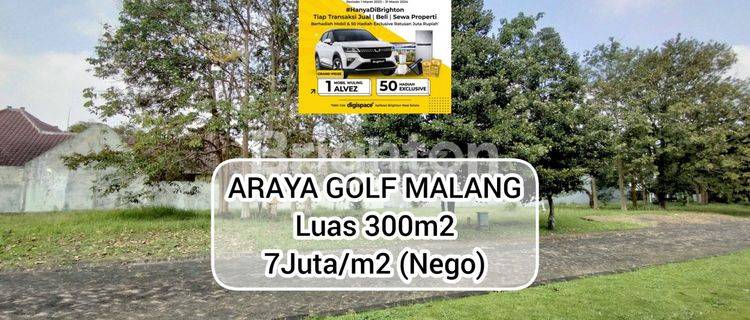 TANAH LUAS 300M2 VILLA GOLF ARAYA MALANG 1