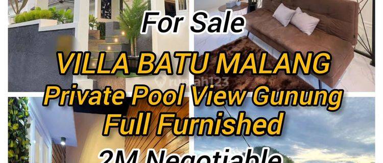 RUMAH VILLA AKTIF BATU MALANG DEKAT JATIM PARK 3  1