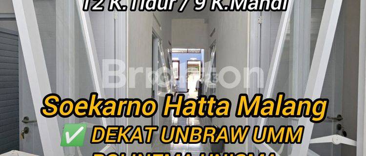 Di Jual Rumah Kos Aktif Dekat Brawijaya Area Arumba Tunggulwulung Soekarno Hatta Malang  1