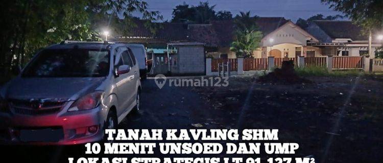 Tanah Kavling SHM strategis 10 menit UNSOED dan UMP 1