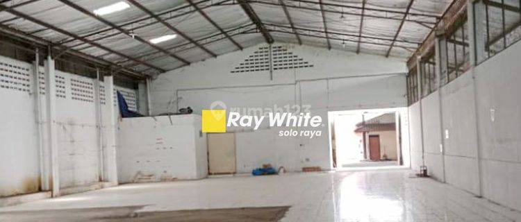 Gudang disewakan jl raya Solo Boyolali Ngasem Colomadu 1