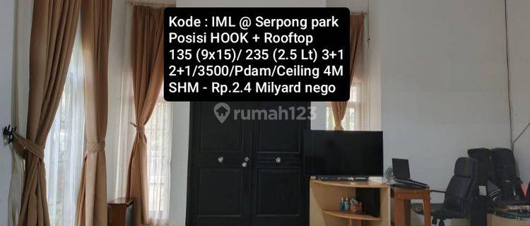 Rumah 2.5 Lantai Asri Siap Huni @ Serpong Park 1