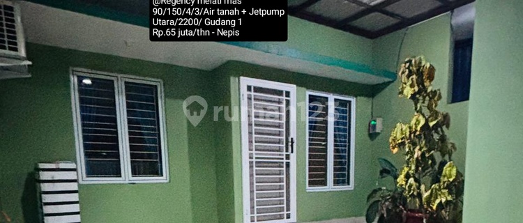 Disewakan Rumah 2 Lantai Semi Furnish Siap Huni@ Regency Melati Mas 1