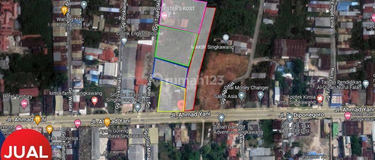Dijual Tanah Siap Bangun Tepi Jalan P. Diponegoro, Singkawang 1