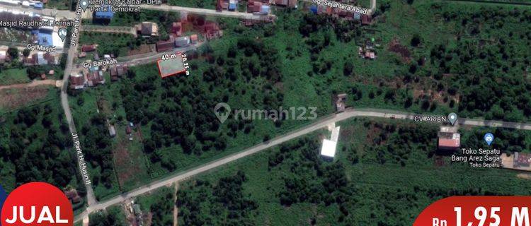 Tanah Siap Bangun di Jl. Parit Haji Husin 2 Gg Barokah 1