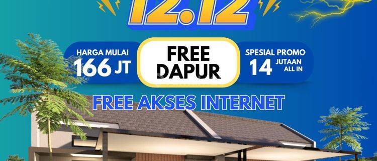 Promo Rumah 12.12 Di Griya Sejahtera Park Jiwan Free Dapur 1