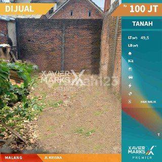 C054 Tanah Lahan Siap Bangun Jl Krisna Malang  1