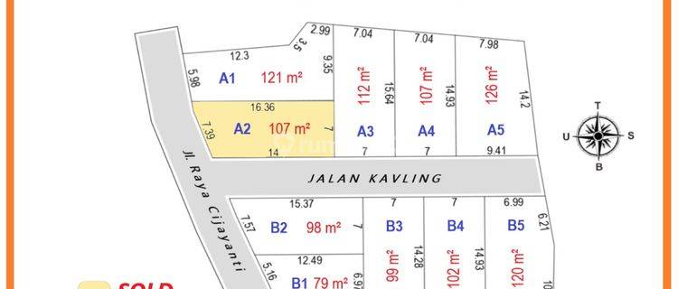 Tanah Pinggir Jalan Dekat Jungle Land Sentul City. SHM 1