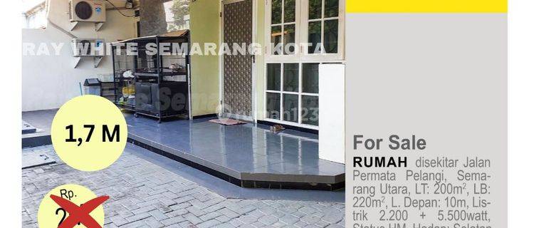 Rumah di kompleks perumahan hasnudin tanah mas semarang utara  dekat mall paragon dan pusat kuliner tanah mas 1