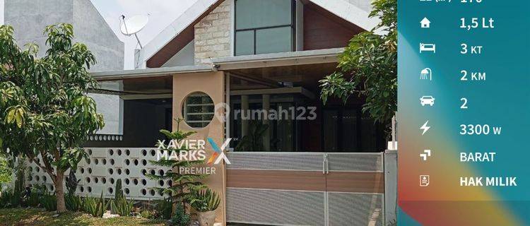 Rumah Full Furnish Desain Modern di Greenland Tidar Malang 1