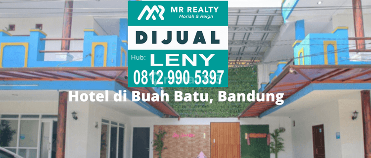 TURUN HARGA..HOTEL BAGUS 3 LANTAI 50 KAMAR TIDUR FULL FURNISHED DI BUAH BATU, BANDUNG  1