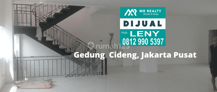 GEDUNG KANTOR BARU 4 LANTAI DI CIDENG, JAKARTA PUSAT, ZONA KOMERSIL,  BEBAS BANJIR 1