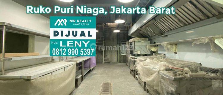 RUKO PURI NIAGA BAGUS SIAP PAKAI 3,5 LANTAI DI PURI KENCANA, KEMBANGAN, JAKARTA BARAT 1