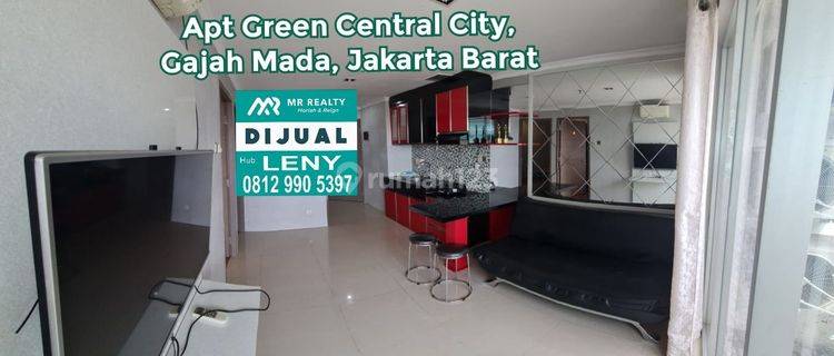 MURAH..APARTEMEN GREEN CENTRAL CITY, GAJAH MADA, JAKARTA BARAT 2 BED ROOM, FULL FURNISHED, LAGI BU 1