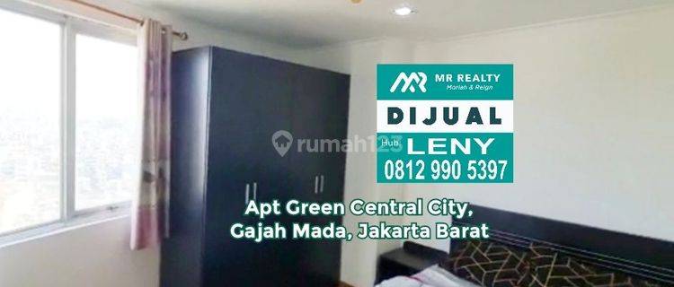 MURAH.. APARTEMEN GREEN CENTRAL CITY, GAJAH MADA, JAKARTA BARAT 2 BED ROOM, FULL FURNISHED, LAGI BU 1