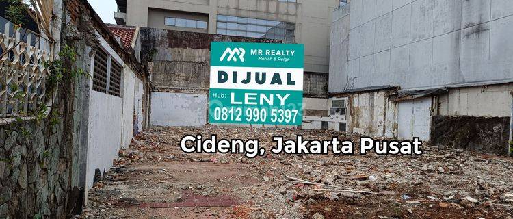 TURUN HARGA...KAVLING SIAP BANGUN LT 460 M2 DI CIDENG, JAKARTA PUSAT, LOKASI STRATEGIS, BEBAS BANJIR  1