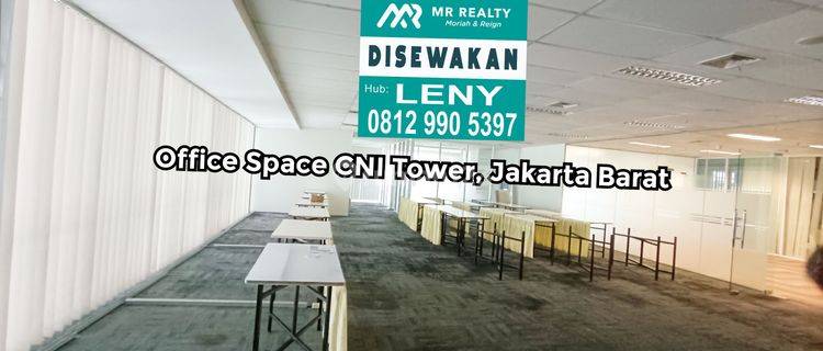 OFFICE SPACE 500 M2 CNI TOWER, PURI INDAH, JAKARTA BARAT 1