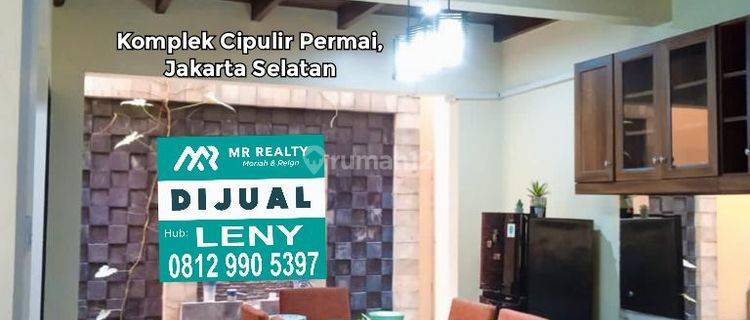 RUMAH BAGUS SIAP HUNI FULLY FURNISHED DI KOMPLEK CIPULIR PERMAI, JAKARTA SELATAN 1