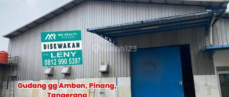 GUDANG SIAP PAKAI 1600 M2, AKSES 40 FEET, DI PINANG, TANGERANG 1