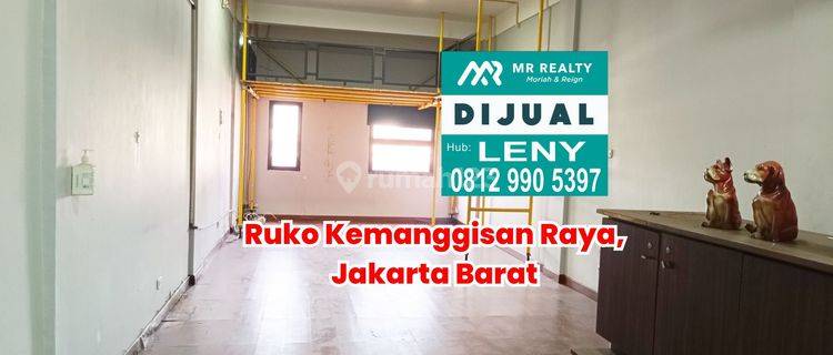 Murah.. Ruko Komersil Siap Pakai 3,5 Lantai Di Kemanggisan Raya, Jakarta Barat, Jalan Raya 1