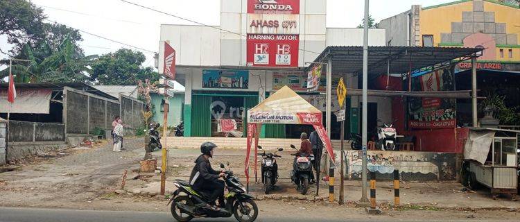 Dijual Bengkel Ahass Honda Motor Masih Aktif Beroperasi+rumah 2 Unit Di Pinggir Jalan Utama Jl. Raya Kalimulya Depok 1