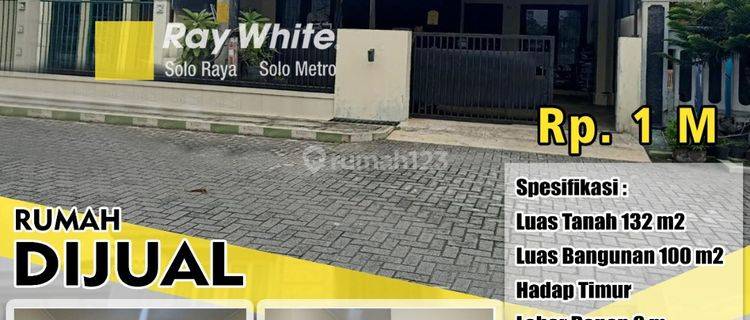 Dijual Rumah Solo Baru Cluster Siap Huni Dekat Mall 1