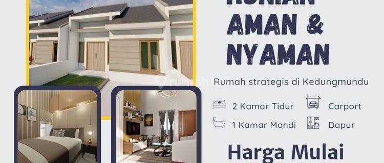 Rumah SHM Baru Hadap Utara di Jalan Kedungmundu  1