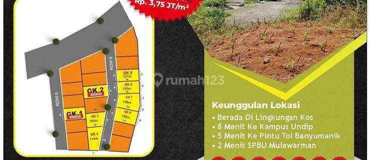 DIJUAL KAVLING SIAP BANGUN DI MULAWARMAN DEKAT UNDIP 1