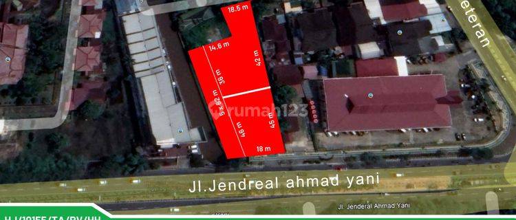 Tanah Jual Cepat di Jl. A Yani 1, Pontianak 1