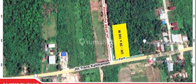 Dijual Tanah Tepi Jalan Raya di Jl Sungai Ambawang Desa Korek 1