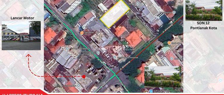 Tanah 714 m2 Pontianak Kota, Pontianak SHM 1