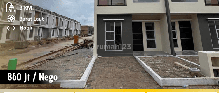 Rumah 2 Lantai Baru Unfurnished di Golden Bci, Batam 1