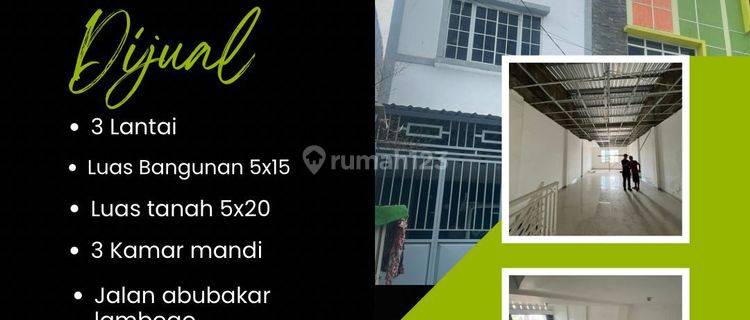 Dijual Cepat Ruko 2lt Dijl Abubakar Lambogo,Makassar (Rs) 1