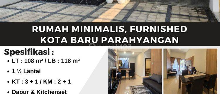 Dijual Rumah siap huni furnished di Kota Baru Parahyangan 1