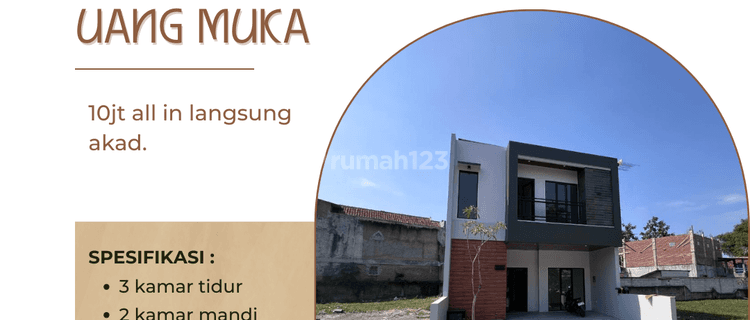 Rumah Siap Huni Samping Jalan Tanpa Uang Muka 1