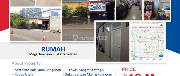 DIJUAL RUMAH lokasi sangat Strategis di Mega Kuningan Luas 208 m2 Jakarta Selatan 1