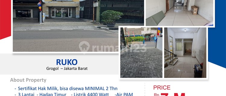 For Sale And For Rent Shophouse in Grogol Area West Jakarta 1