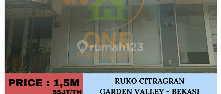 For Rent: Mrs. CitraGran Shop House, Garden Valley Cluster, Bekasi 1