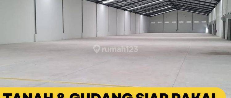 Dijual Tanah & Gudang di Cikande Akses Kontainer Dan Tol Siap Pakai 1