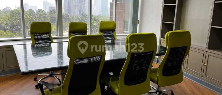 Sewa Kantor 218 m2 Semi Furnish di Menara Sudirman SCBD, Hrg Nego 1