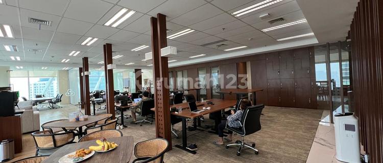 Office for Rent with Existing Partitions, 325 m2 in Equity Tower SCBD, Negotiable Price. 1