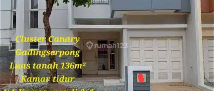 Disewakan Rumah Bagus Di Summarecon Serpong Cluster Canary 1