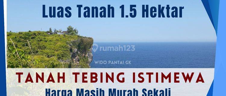 Dijual Tanah Tebing Istimewa Pantai Gunungkidul Yogyakarta 1