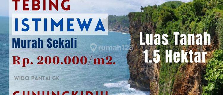 Dijual Tanah Murah Pantai Tebing Istimewa Gunungkidul Yogyakarta 1