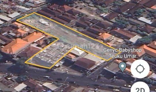 Densely populated commercial land for rent in Teuku Umar Denpasar 1