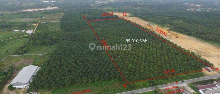 Dijual Tanah 10 Ha di Pinggir Jalan Lintas Pasir Putih Pekanbaru 1